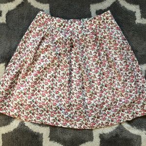 Pink Flower Skater Skirt